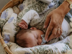 FRIGG powder blue babys første sut Moonlight sailing (4-pak)